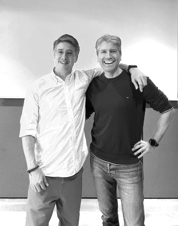 Patrick Töniges of spotixx and Roderick of Roseman Labs, the partners behind the cross-bank information sharing platform.